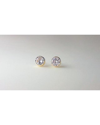 61A1002 Pendientes Eles Oro...