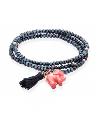 Pulsera ZEN Azul en plata...