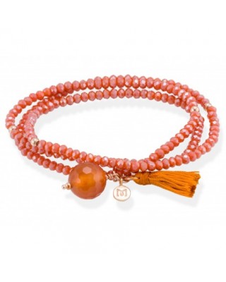 Pulsera ZEN Coral en plata...