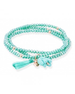 Pulsera ZEN Azul en plata...