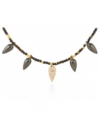 Gargantilla TRUCO Coñac en...