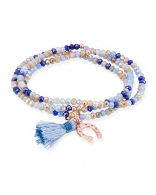 Pulsera ZEN Azul en plata...