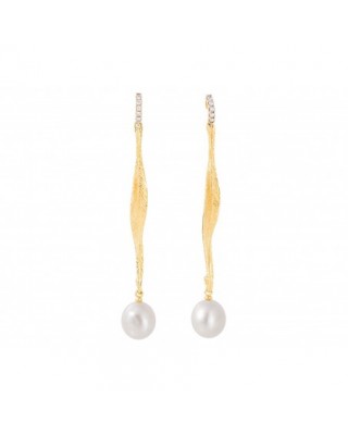 Pendientes NARA perla en...