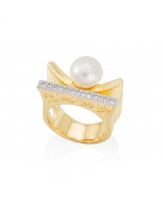 Anillo KIOTO perla en plata...