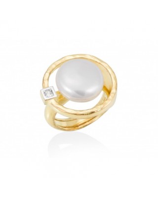 Anillo OSAKA perla en plata...