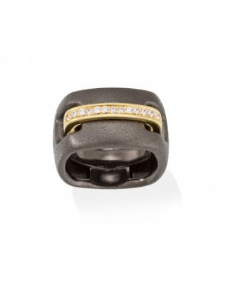 Anillo RITZ blanco en plata...