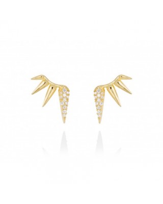 Pendientes QUEEN blanco en...