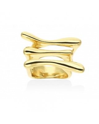 Anillo Flow triple en plata...