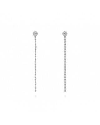 Pendientes RIVIERE en plata...