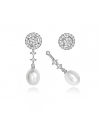 Pendientes novia con perla...