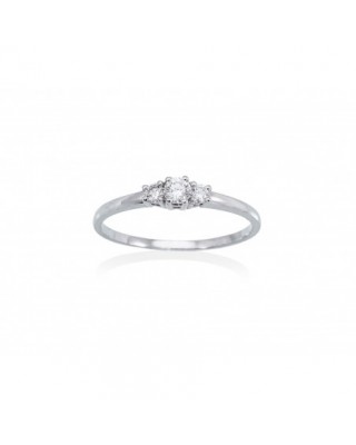 Anillo en Oro 18Kt. y...
