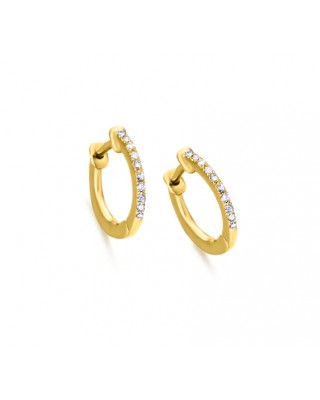 Pendientes tipo Aro de Oro...