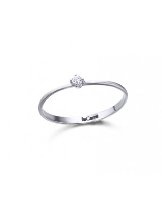 Anillo Oro Blanco Diamante...