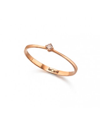 Anillo Oro Rosa Diamante...