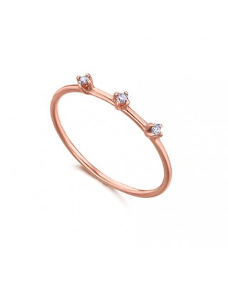 Anillo Oro Rosa 18k modelo...