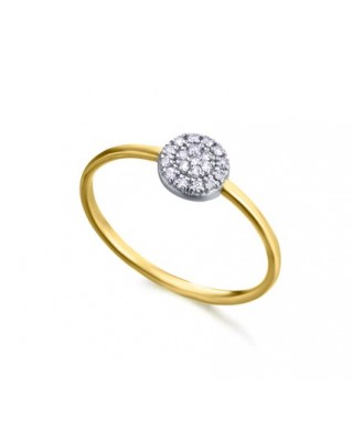 Anillo Oro 18k con Roseta...