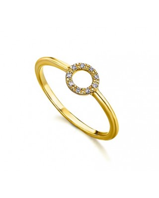 Anillo con círculo de...