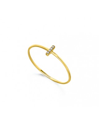 Anillo de Oro con barrita...