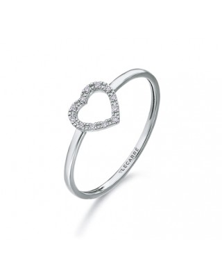 Anillo Corazon Oro Blanco...