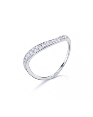 Anillo Onda de Oro Blanco...