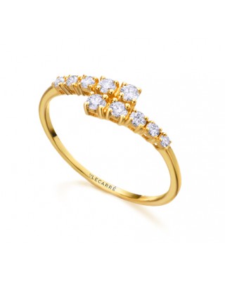 Anillo Cruzado de oro de...