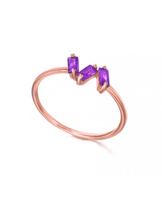 Anillo en Oro Rosa con...