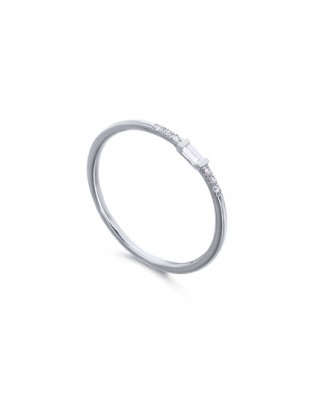 Anillo de Oro Blanco con...