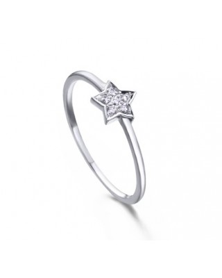 Anillo de Oro Blanco 18kt...