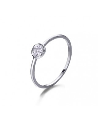 Anillo de Oro Blanco 18kt...