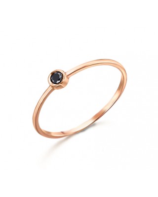 Solitario Oro Rosa Dimante...