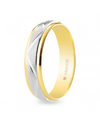 Alianza de boda bicolor...