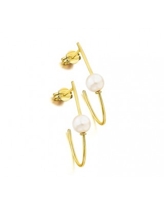 Aros Alargados de Oro 18kt...