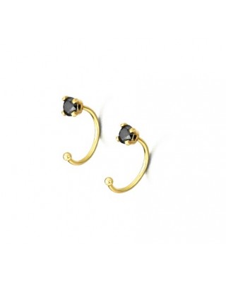 Pendientes Ear cuffs de oro...