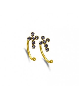 Pendientes Ear Cuff Oro...